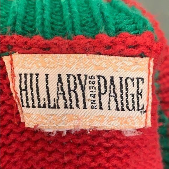 Hillary Paige Christmas Bears Red Long Sleeve Knit Family Ugly‎ Sweater Medium - Picture 2 of 8